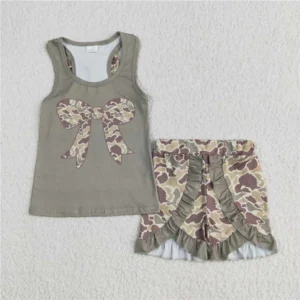 Dark Green Ruffle Outfit